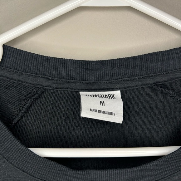 Gymshark Black Cropped Long Sleeve Sweater - Picture 3 of 3